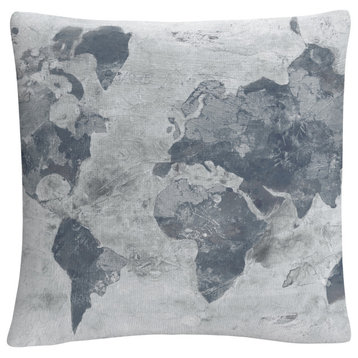 Albena Hristova 'Golden World Neutral' Decorative Throw Pillow