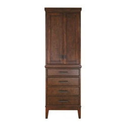AVANITY MADISON-LT24-TO MADISON LINEN TOWER - 24 INCH TOBACCO - Bathroom Cabinets
