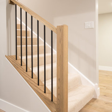 Contemporary Family Basement - Lake Barrington