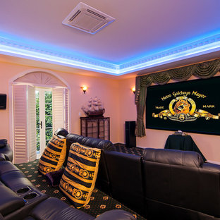 Island style home theater photo in Cairns