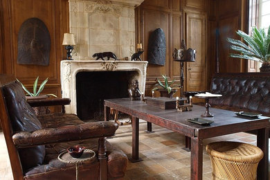 Cette image montre un salon traditionnel.