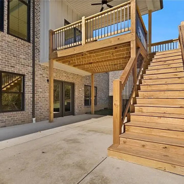 Elevated Elegance: Coopersburg Deck with Hip Roof Transformation