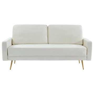 Knox Modern Beige Fabric Sofa