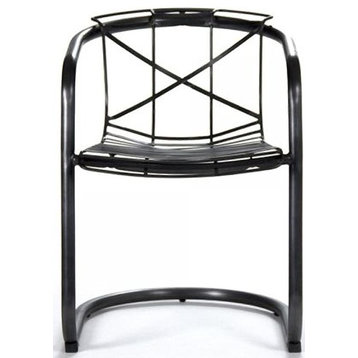 Arm Chair FINN Ebony Black Iron