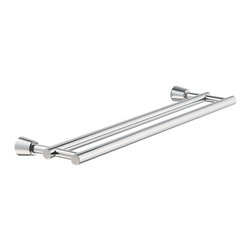 Secret Bath - Secret Bath, Polished Stainless Steel Double Towel Bar, Biscay Collection - Towel Bars