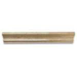 Stone Center Online - Crema Marfil Marble 2x12 Chair Rail Trim Molding Polished, 1 piece - Crema Marfil Marble chairrail molding 2" width x 12" length x 1" thickness; Polished finish