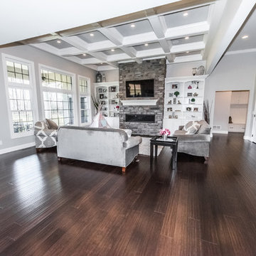Coffee Handscraped Strand Bamboo Flooring