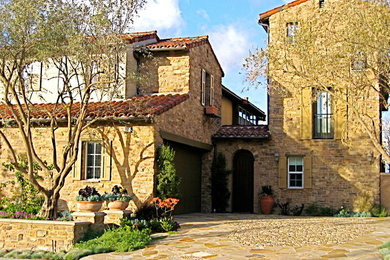 Tuscan exterior home photo in Orange County