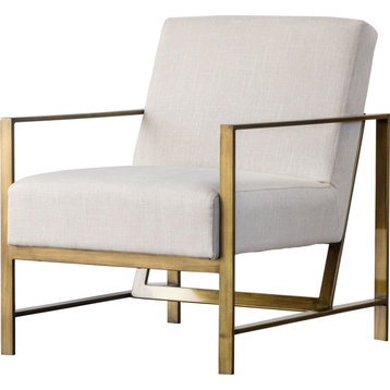 Francis Fabric Arm Chair - Shortbread