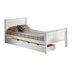 Bolton Furniture - Harmony Wood Platform Bed With Storage Drawers - Platform Beds