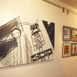 New York. One Way - 美術品・アート作品