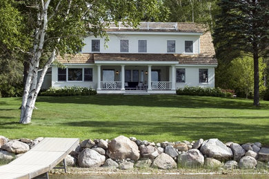 Inspiration for a timeless exterior home remodel in Grand Rapids