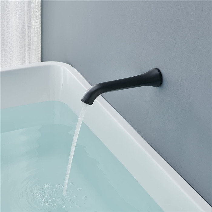 Bathselect Commercial Matte Black Automatic Wall Mount Motion Sensor ...