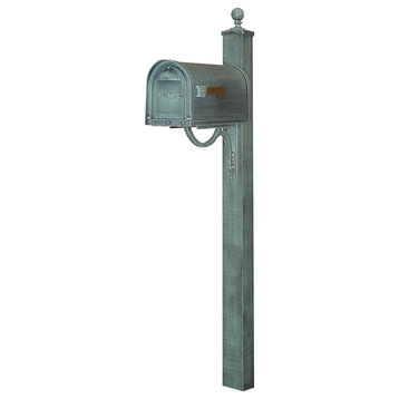 Classic Curbside Mailbox with Springfield Mailbox Post