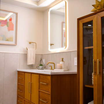Modern transitional bathroom remodel