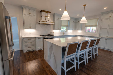 Inspiration for a transitional kitchen remodel in Providence