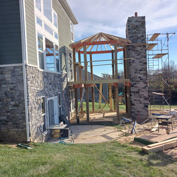 Union | 2-Story Covered Octagon Custom Deck