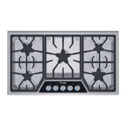 Thermador Masterpiece 36" Gas Cooktop, Stainless Steel | SGSL365KS - Cooktops