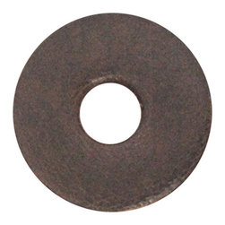 Walnut Studiolo - Leather Washers, Dark Brown - Hardware