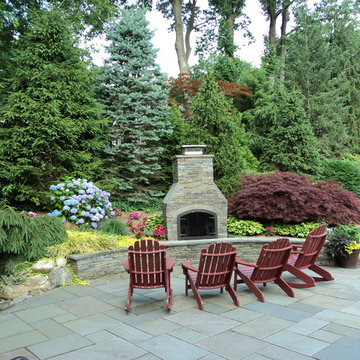 Custome Stonework - Outdoor Fireplace