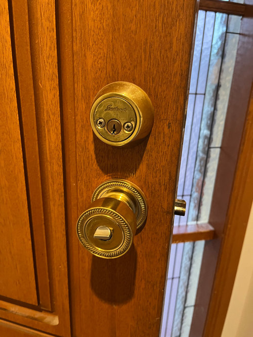 Tarnished door handle Houzz AU