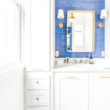 Stunning Sapphire Blue Bathroom