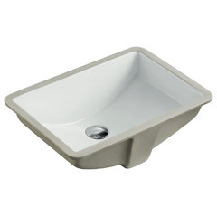 Perfect Under-mount Sink, Centric Rectangle with overflow