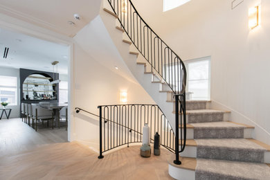 Staircase - modern staircase idea in Montreal