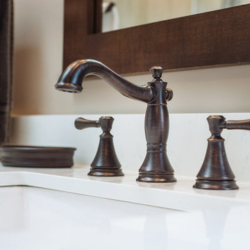 En suite Wainscoting and Oil Rubbed Bronze Renovation in Langley BC