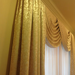 Swags window treatment Plainfield Illinois - Window Treatments