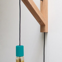 Dino Sanchez Bracket Lamp, Blue - Wall Sconces