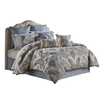Five Queens Court Geraldine King 4-Piece Comforter Set