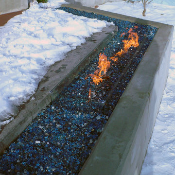 Custom Outdoor Linear with Crushed Glass