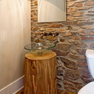 One-of-a-Kind Small Farmhouse Bathroom