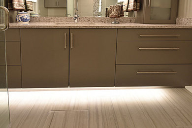 Example of a trendy bathroom design in Seattle
