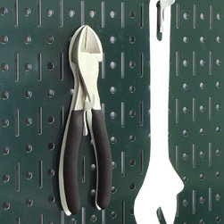 Wall Control Green Metal Pegboard ToolBoard | Peg Board Colors - Garage And Tool Storage