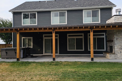 Inspiration for a contemporary patio remodel in Other