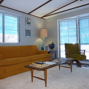 Vintage Mobile Home #1 - Living Room