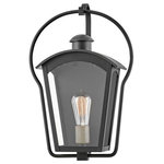 Hinkley - Hinkley 13300BK Yale, 1 Light Outdoor Small Wall t Lantern In Traditional a - Inspired by the traditional New Orleans-style gasYale 1 Light Outdoor Black Clear Glass *UL: Suitable for wet locations Energy Star Qualified: n/a ADA Certified: n/a  *Number of Lights: 1-*Wattage:100w Incandescent bulb(s) *Bulb Included:No *Bulb Type:Incandescent *Finish Type:Black