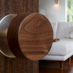 ModKnobs.com Walnut Doorknob Set - Doorknobs