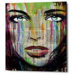 Epic Graffiti - Epic Graffiti "Bell" by Loui Jover, Giclee Canvas Wall Art, 16"x18" - "Bell" by Loui Jover. Australian artist, Loui Jover, has been making art since childhood and never stopped. His series of ink on vintage book pages has been his go-to; which creates depth and offers a back story for each of his subjects. A perfect addition for any home that needs a chic conversational piece.