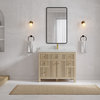 Sonoma Oak 42 Single Sink Bath Vanity with 2" Carrara Quartz