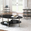 Steve Silver Tampa 3 Piece Glass Top Coffee Table Set [Set of 3]