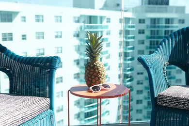 Photo of a beach style patio in Miami.