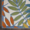 Nourison Aloha 10' x 13' Ivory Multicolor Fabric Tropical Area Rug (10' x 13')