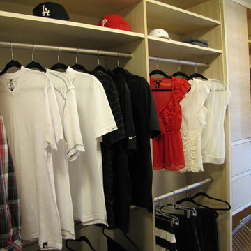 Bleached Walnut Closet