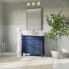 Joyce Bathroom Vanity, Single Sink, 36", Blue, Freestanding