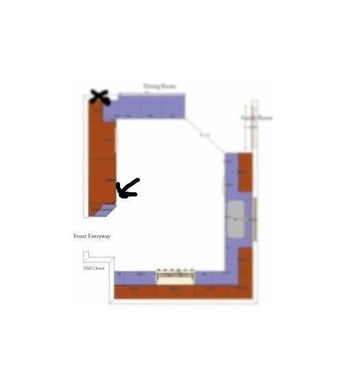 Refrigerator next to kitchen doorway? Please show me yours!