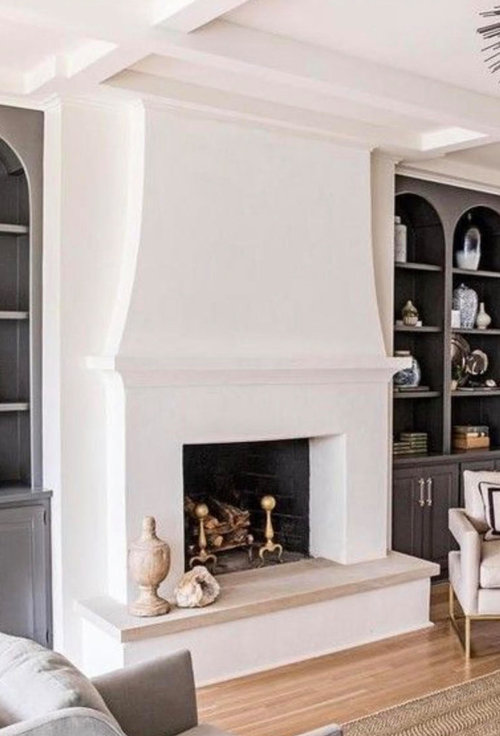 interior plaster fireplace surround