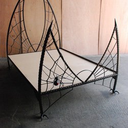 Wrought iron beds - Demon design with web details - Bed Frames